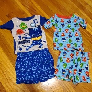 2 pairs of Pj Masks pajamas